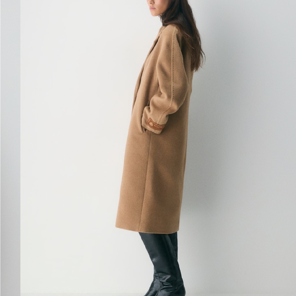 The Slouch Coat (Re)Camel Wool - Picture 2 of 4